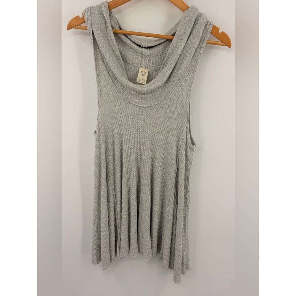 Free PeopleâWe the free swing it grey cowl neck thermal tank top womenâs M boho